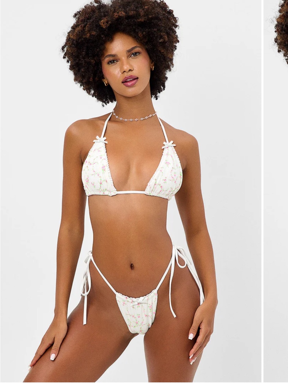 Frankie’s Tia waffle triangle bikini set